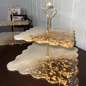 Luxury Event Table Styling <b>Cake</b> <b>Stand</b> Resin Party Tableware & Table Decorations - Product Image 1