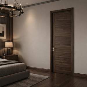 Puertas Interiores Precolgadas Personalizadas con Aislamiento Acústico y Núcleo Compuesto Hueco Impermeable Estilo Moderno de Granja, Puerta de Cocina de WPC/PVC - Product Image 1