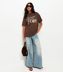 Dark Brown Pooh Oversized <b>T</b>-<b>Shirt</b> - Product Image 3