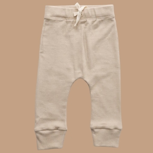 Conjunto de Body de Manga Larga y Leggings con Cordón Ajustable de Almendra y Durazno Orgánicos de Cot & Candy para la Comodidad y el Estilo de tu Bebé - Product Image 4