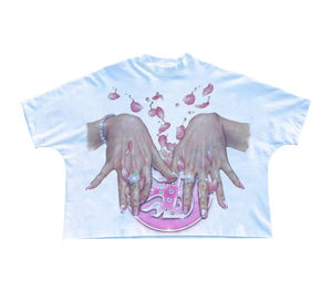 T-shirt Oversize Homme Motif Œil Y2K Vintage Streetwear Imprimé B R N D Coton Épais Hip Hop Coupe Boxy - Product Image 6
