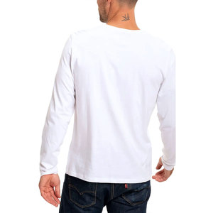 T-shirts à manches longues pour hommes, coupe décontractée, 100% coton, poids lourd 240 GSM, couleur unie, col rond, haute qualité - Product Image 2