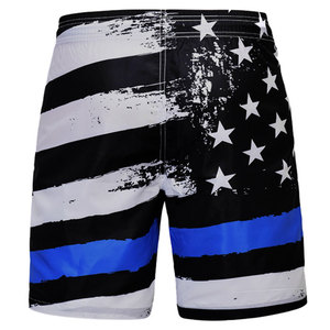Nouveaux shorts unisexes personnalisés par sublimation, shorts de plage imprimés pour hommes, séchage rapide, taille élastique, décontractés, tropicaux, avec cordon de serrage - Product Image 6