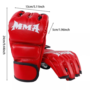 Gants de boxe MMA professionnels personnalisés XERET SPORTS en cuir PU avec fermeture auto-agrippante, légers pour l'entraînement et le sparring - Product Image 2