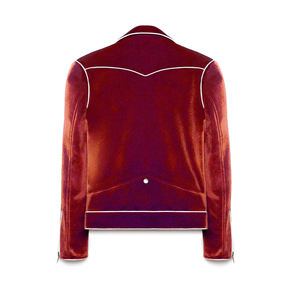 Veste d'hiver en velours pour homme d'inspiration vintage avec col montant, poches avant, style streetwear, couleurs et tailles personnalisables - Product Image 2