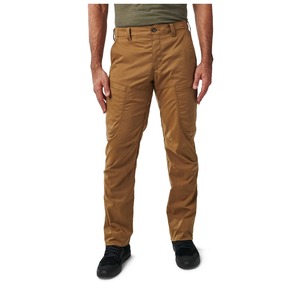 Pantalones de Trabajo para Hombre, Color Marrón, Corte Recto, Múltiples Bolsillos, Material de Lona, Transpirables, Peso Medio, Estilo Otoñal - Product Image 1