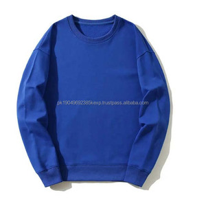 Sudadera de invierno personalizada para hombre, nuevo estilo, diseño de logotipo en relieve, cuello redondo, liso, algodón de gran tamaño, colores sólidos básicos bordados - Product Image 4