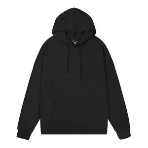 Oem 100% Cotton Heavyweight Fleece <b>Pullover</b> <b>Men</b> Hoodies Solid Pocket Regular Fit Drop Shoulder Breathable Winter - Product Image 5