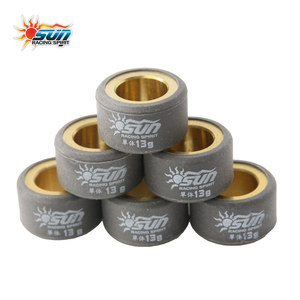 Kit de rouleaux CVT en laiton SUN RACING WRL2015-13 20x15mm 13G Neuf pour PCX CLICK125I SKYDRIVE125 Fabriqué à Taïwan 6 pièces - Product Image 2