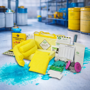 Kit de Réponse aux Déversements Chimiques Haute Absorption 45 Litres dans un Sac de Transport Souple Étanche – Contrôle d'Urgence des Matières Dangereuses pour Acides et Alcalis - Product Image 3