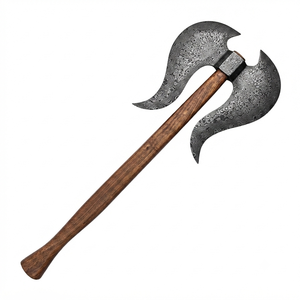 Handmade Damascus Steel Blade <b>Wood</b> Handle <b>Axe</b> With Leather Sheath Outdoor <b>axe</b> - Product Image 1