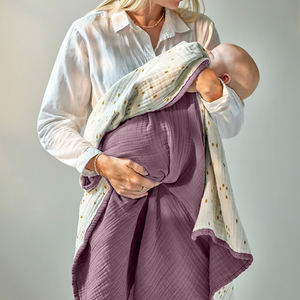 Infant <b>Baby</b> Blanket 100% Cotton Soft Breathable Comfortable Everyday Use - Product Image 2