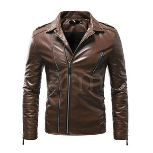 2026 New Fashion OEM Service Low MOQ <b>Men</b> <b>Leather</b> <b>Jacket</b> Top Selling New Design Winter <b>Jackets</b> In Reasonable Price - Product Image 2
