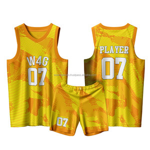 Shorts de basket-ball personnalisés en sublimation intégrale 100% polyester Ensembles de maillots d'équipe Logo avant Séchage rapide Uniformes de basket-ball pour hommes - Product Image 1