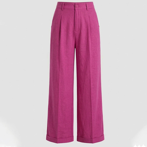 Ensemble de pantalon en jean 100 % coton délavé rose pour femme, style urbain, écologique, vintage, décontracté, deux pièces, pour l'hiver - Product Image 4
