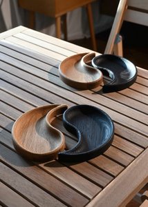 Portavelas de Madera Hecho a Mano de Lujo Yin Yang, Recipiente de Cera Artesanal para Decoración Rústica del Hogar y Bodas - Product Image 6