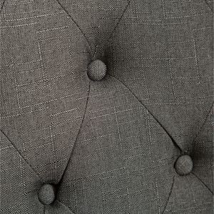 Set di 2 Sedie da Pranzo Parsons in Legno Massello Trapuntato, Colore Antracite, di Habit - Product Image 4