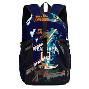 Mochila Deportiva Sublimada con Logotipo Personalizado al por Mayor, con Compartimento Frontal, Mochila de Viaje Grande con Estampado Sublimado para Equipo de Baloncesto - Product Image 5