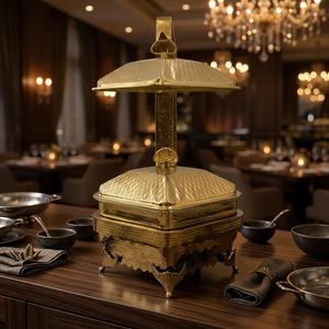 Plat de service chauffant pour buffet de resort, petit-déjeuner, restauration et matériel de cuisine hôtelière - Product Image 5