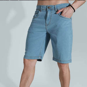 Pantalones Cortos de Mezclilla para Hombre, Estilo Tradicional, Prácticos para Uso Diario, Tela Elástica, Movimiento Flexible, Comodidad - Product Image 5