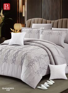 Panorama Home Sandro 07 Embroidery Super King 12-Piece <b>Comforter</b> <b>Set</b> Wholesale - Product Image 5