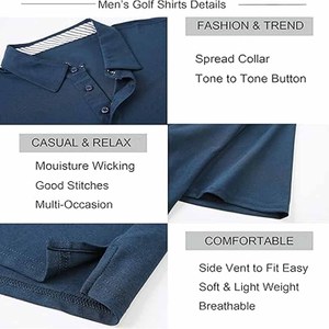 Chemises polo décontractées pour hommes, nouvelle collection, design tendance, logo personnalisé, couleur unie, respirantes, téléchargées par Dress Sports - Product Image 5