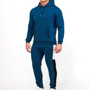 Vêtements de sport personnalisés, respirants, de poids moyen, grande taille, vêtements de sport d'hiver, sweat-shirts, pantalons de survêtement, ensemble jogging 2 pièces pour hommes - Product Image 5