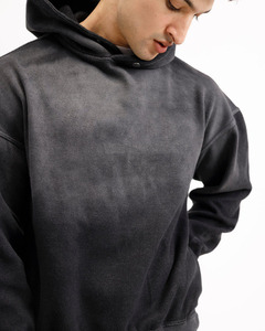 Sweat-shirt à capuche noir pour homme, imprimé ange, texte au dos, Dare To Fly, en coton, décontracté, vêtements d'automne, coupe régulière, streetwear - Product Image 2
