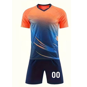 โลโก้แบบกำหนดเอง คุณภาพสูง ประสิทธิภาพเยี่ยม น้ำหนักเบา สวมใส่สบาย ผ้าโพลีเอสเตอร์ ผู้จัดจำหน่ายชั้นนำ ชุดกีฬา ชุดฟุตบอล - Product Image 1