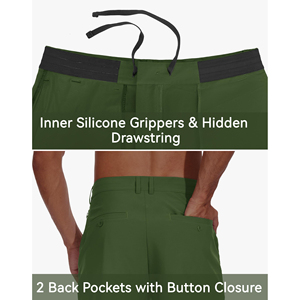 Pantalones cortos de golf Easy Move para hombre, pantalones deportivos transpirables de tela elástica para jugar al aire libre, ropa cómoda para golf de verano - Product Image 6