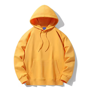 Vente en gros de sweats à capuche personnalisés vierges, épais, à enfiler, blanc uni, coupe oversize pour le streetwear - Product Image 5