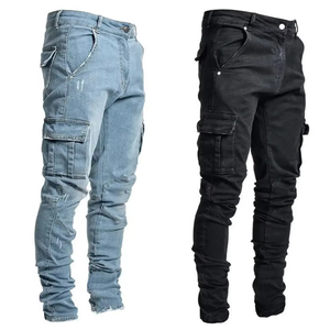 Pantalones Cargo Casuales de Trabajo con Múltiples Bolsillos, Moda Urbana 2024, Pantalones Cargo para Hombre, Pantalones Vaqueros de Mezclilla para Hombre - Product Image 5
