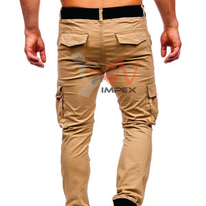 Pantalon Cargo Confortable pour Homme, Taille Plus 4XL, Coupe Ample, Léger, en Toile, Style Jogger Décontracté, Type Chino, Vente en Gros - Product Image 4