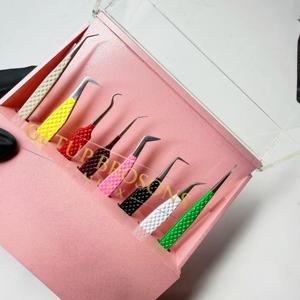 Meilleure pince à cils anti-magnétique et anti-statique GETUP BROSONS IMPEX 10 mm en acier inoxydable coloré pour isolation et volume - Product Image 6