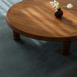 Tapis d'intérieur bleu foncé uni, moderne, tufté à la main, en laine, minimaliste, contemporain, pour salon, chambre, décoration intérieure, revêtement de sol - Product Image 5