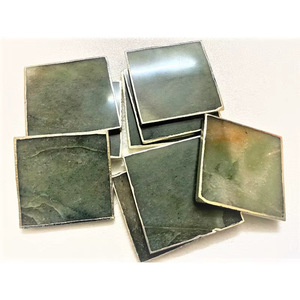 Wholesale Handmade Green Aventurine Agate Coasters <b>Square</b> Shape Feng Shui Healing Natural Gemstone Business Gift - Product Image 3