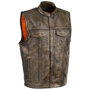 Custom Leather Vest Men Women High Durability Protective Stylish Comfortable Design High Durability Protective Stylish - Product Image 3