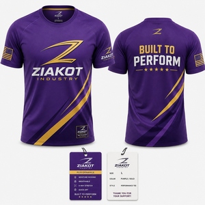 เสื้อยืด ZIAKOT รุ่นใหม่ ดีไซน์พิเศษสำหรับผู้ชาย สีดำ ขาว-เทาเงิน สำหรับออกกำลังกาย - Product Image 5