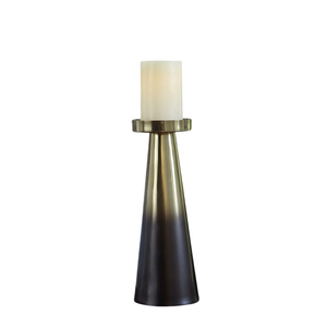 Nuevo y moderno candelabro para decoración del hogar, portavelas de alta calidad con acabado dorado, de aluminio fundido, hecho a mano y personalizado. - Product Image 1