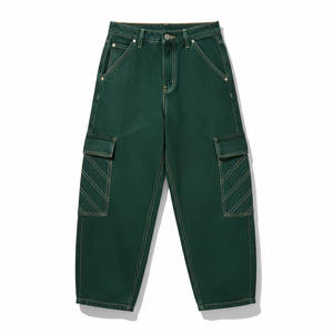 Servicio OEM de jeans holgados personalizados para mujer, mezclilla de alta calidad de corte holgado para marcas de etiqueta privada y suministro al por mayor. - Product Image 3