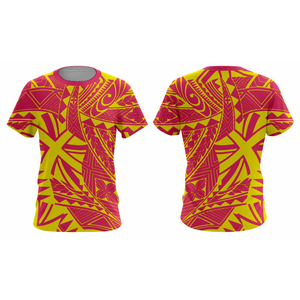 Premium Sublimation Print Cheap Price In-Stock <b>100</b>% <b>Polyester</b> Polynesian T-<b>Shirt</b> Short Sleeve Unisex - Product Image 6