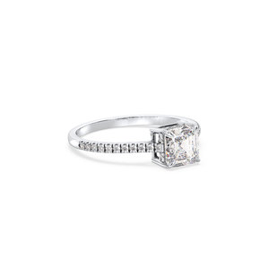 REYES GRA Certified Moissanite Jewelry in <b>925</b> Sterling <b>Silver</b> Solitaire Engagement <b>Rings</b> For Women Luxury Fine Jewelry - Product Image 3