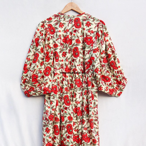 Beautiful floral Cotton <b>Block</b> <b>Printed</b> dress Dress For Casual wear Hand <b>Block</b> <b>Printed</b> Dress - Product Image 2