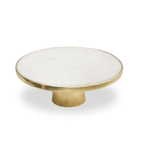 Marble <b>Cake</b> <b>Stand</b> With Brass Base Wedding Decoration Mable <b>Cake</b> Display <b>Stand</b> <b>Set</b> Birthday Parties Decor - Product Image 2