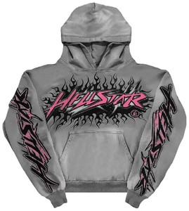 Sudadera con Capucha de Invierno Personalizada con Estampado de DTF y Pedrería, Sudadera Holgada de Moda Urbana para Hombre, 100% Algodón, Calidad Premium de Fábrica - Product Image 1