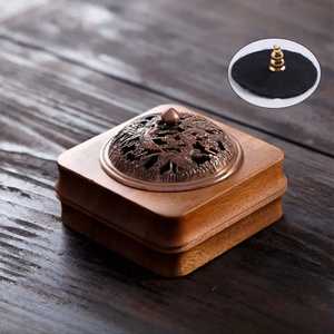 Custom Logo Wood <b>Incense</b> Burner Simple Acacia Wood <b>Incense</b> Stick <b>Holder</b> Handmade Home Decor Wooden <b>Incense</b> <b>Holder</b> - Product Image 2