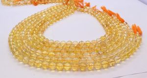 ลูกปัดพลอยซิทรินธรรมชาติ ขนาด 8-9 มม. รูปทรงกลมเรียบ 15 นิ้ว สีทองใส สำหรับทำเครื่องประดับ ขายส่ง - Product Image 6