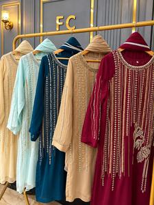 Conjunto de 3 Piezas de Chifón con Bordado Intenso, Traje Indio Pakistaní para Fiestas, Anarkali - Product Image 6