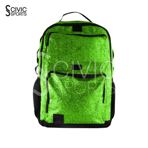 Sac à dos de cheerleading personnalisé en tissu brillant à paillettes, accessoires de danse et de cheerleading - Product Image 1