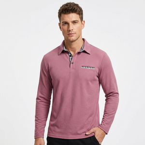 Chemise décontractée à manches longues unie pour homme avec col et poche à carreaux, tricotée 100 % coton, été-printemps, personnalisable, fabriquée au Bangladesh - Product Image 5